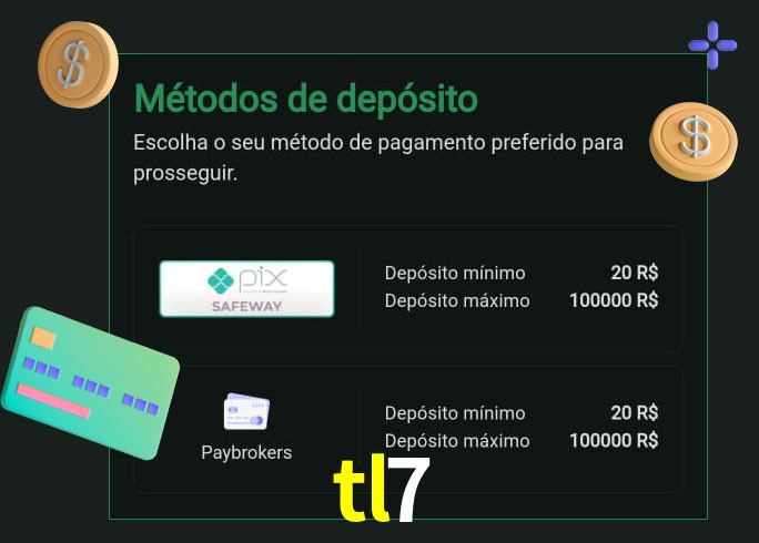 O cassino tl7 oferece uma grande variedade de métodos de pagamento
